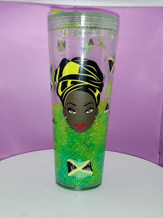 Melanin Queen Snowglobe - Stylish Drinkware