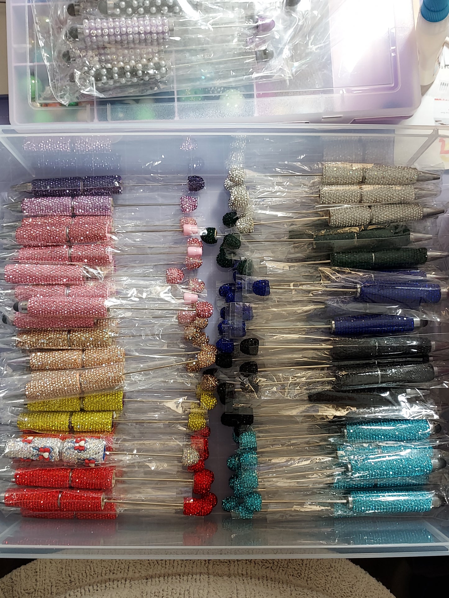 Colorful Beaded Pens with Unique Designs for Creative Writing and Artistic Expression
