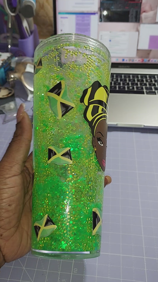 Melanin Queen Snowglobe - Stylish Drinkware
