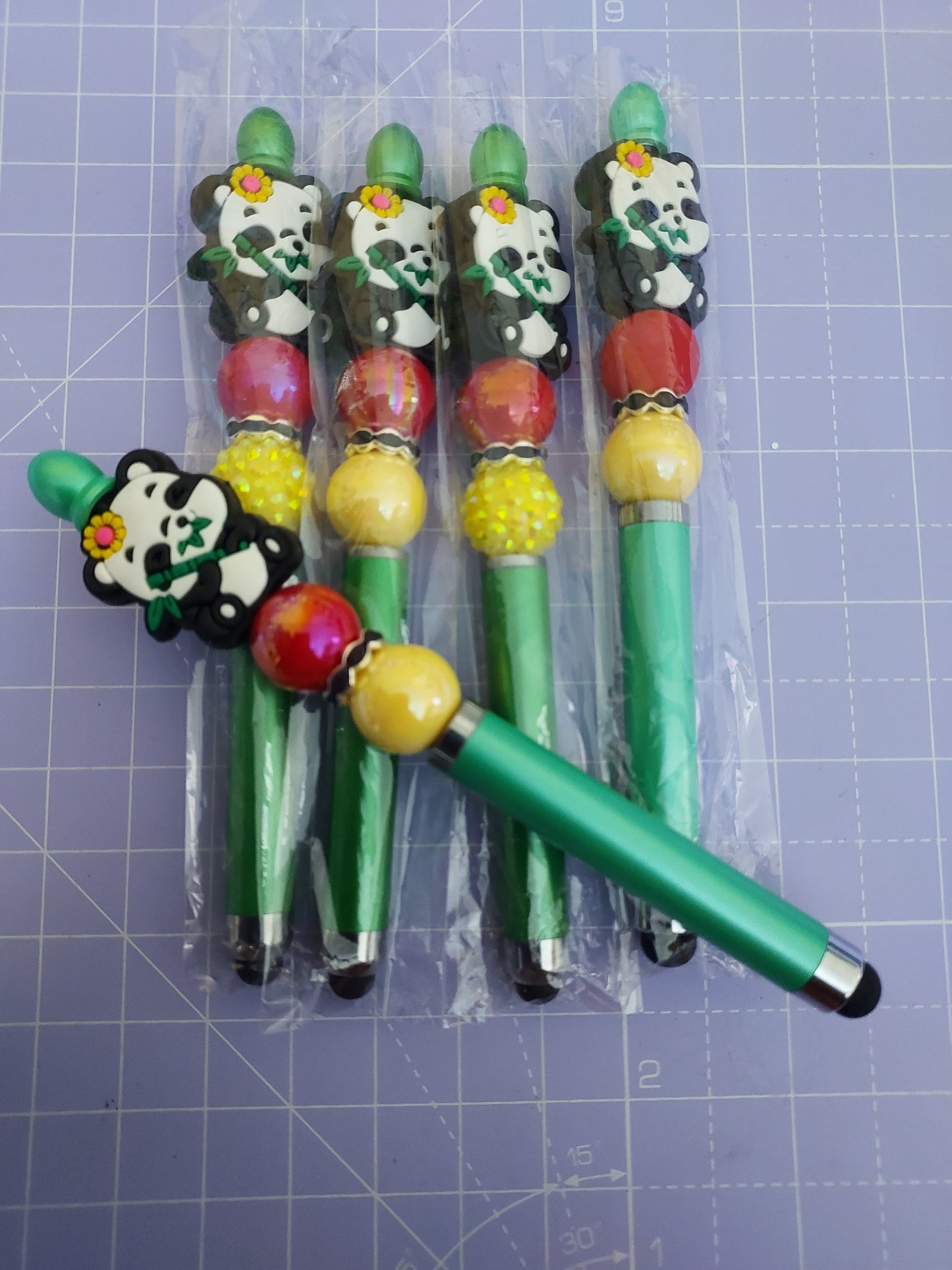 Colorful Beaded Pens with Unique Designs for Creative Writing and Artistic Expression